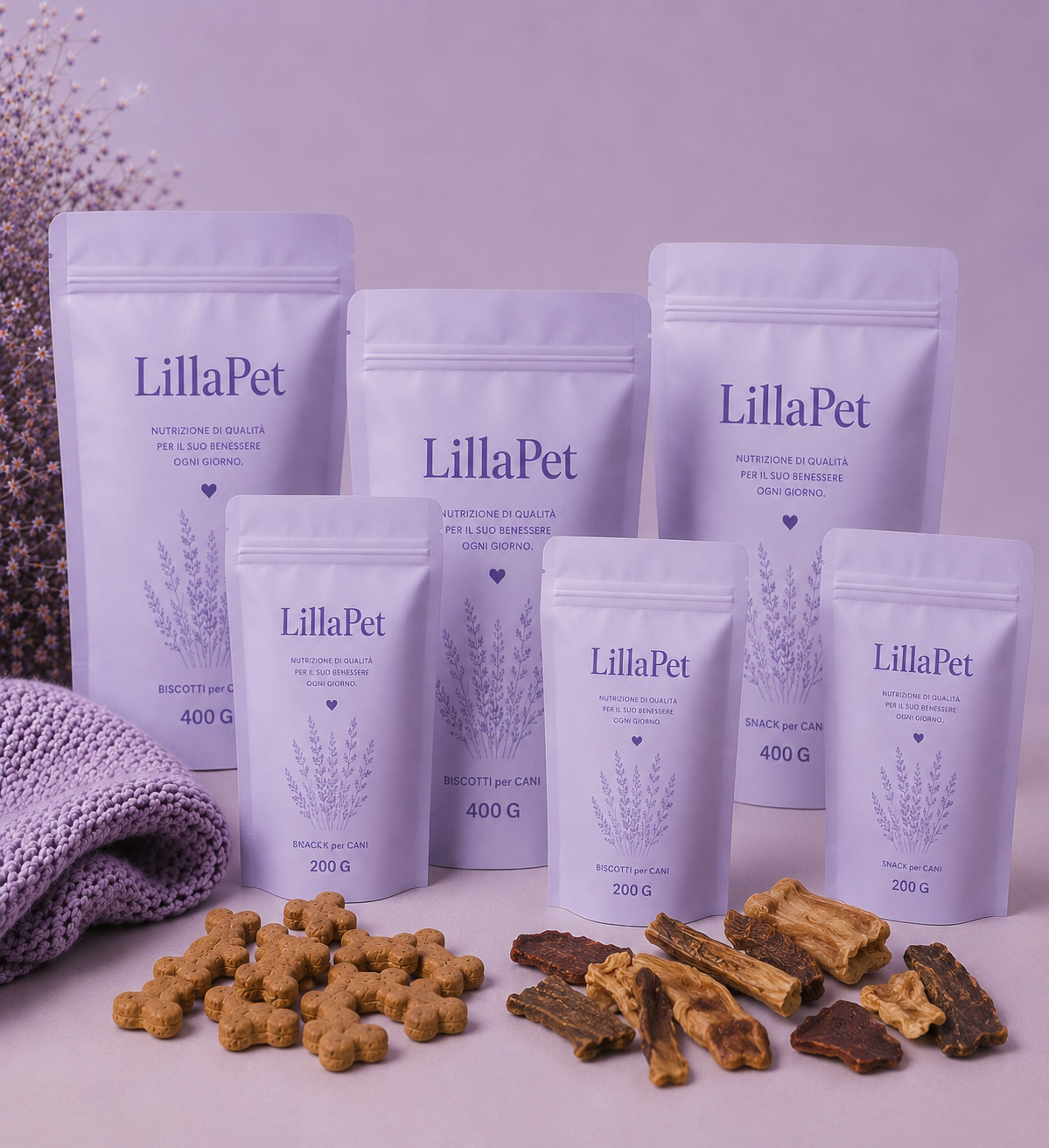 🍪 🍖 Biscotti Premium, Snack e Masticativi LillaPet