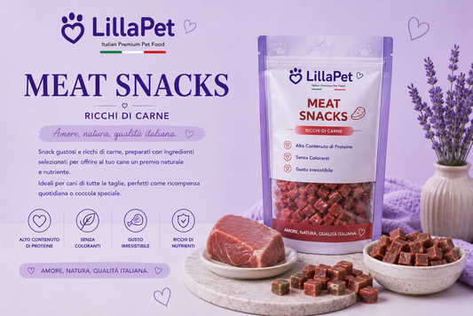💜 LillaPet Meat Snacks – Snack di Carne Naturali per Cani