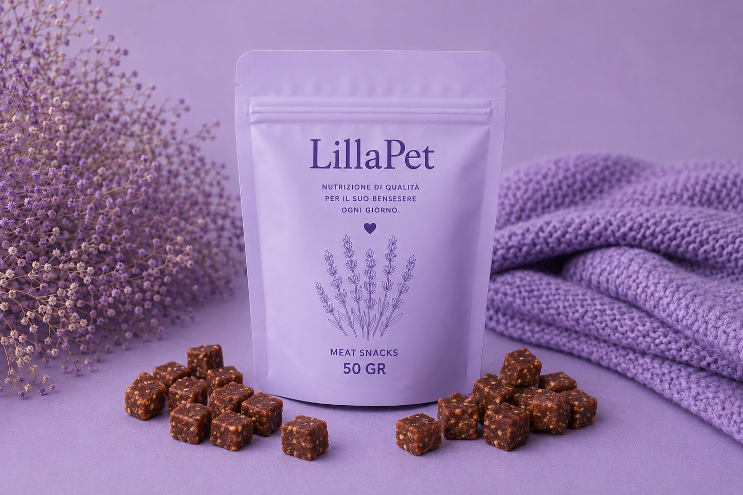 💜 LillaPet Meat Snacks – Snack di Carne Naturali per Cani