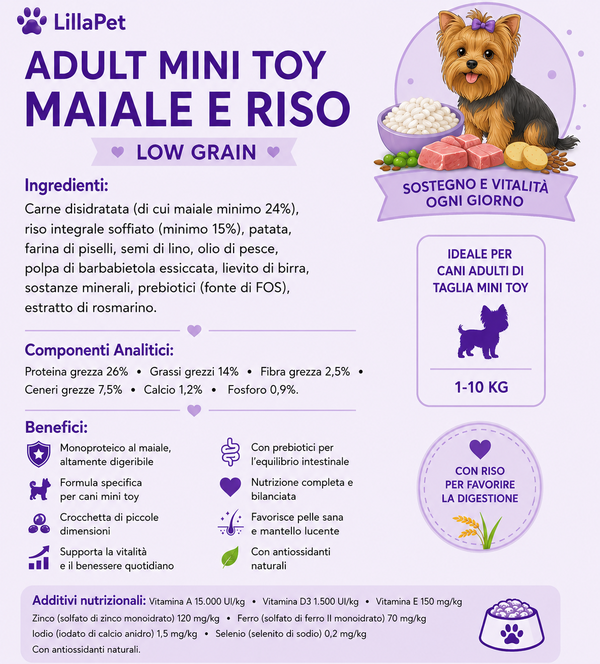 💜 LillaPet, Linea Low Grain – Crocchette a Basso Contenuto di Cereali 14 Varianti ➡️