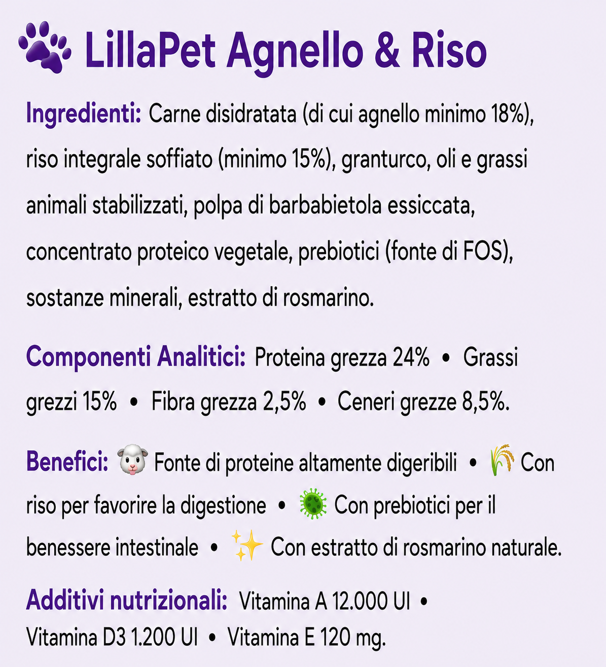 💜 LillaPet, Linea Daily Care - Crocchette Complete per Cani 18 Varianti  ➡️