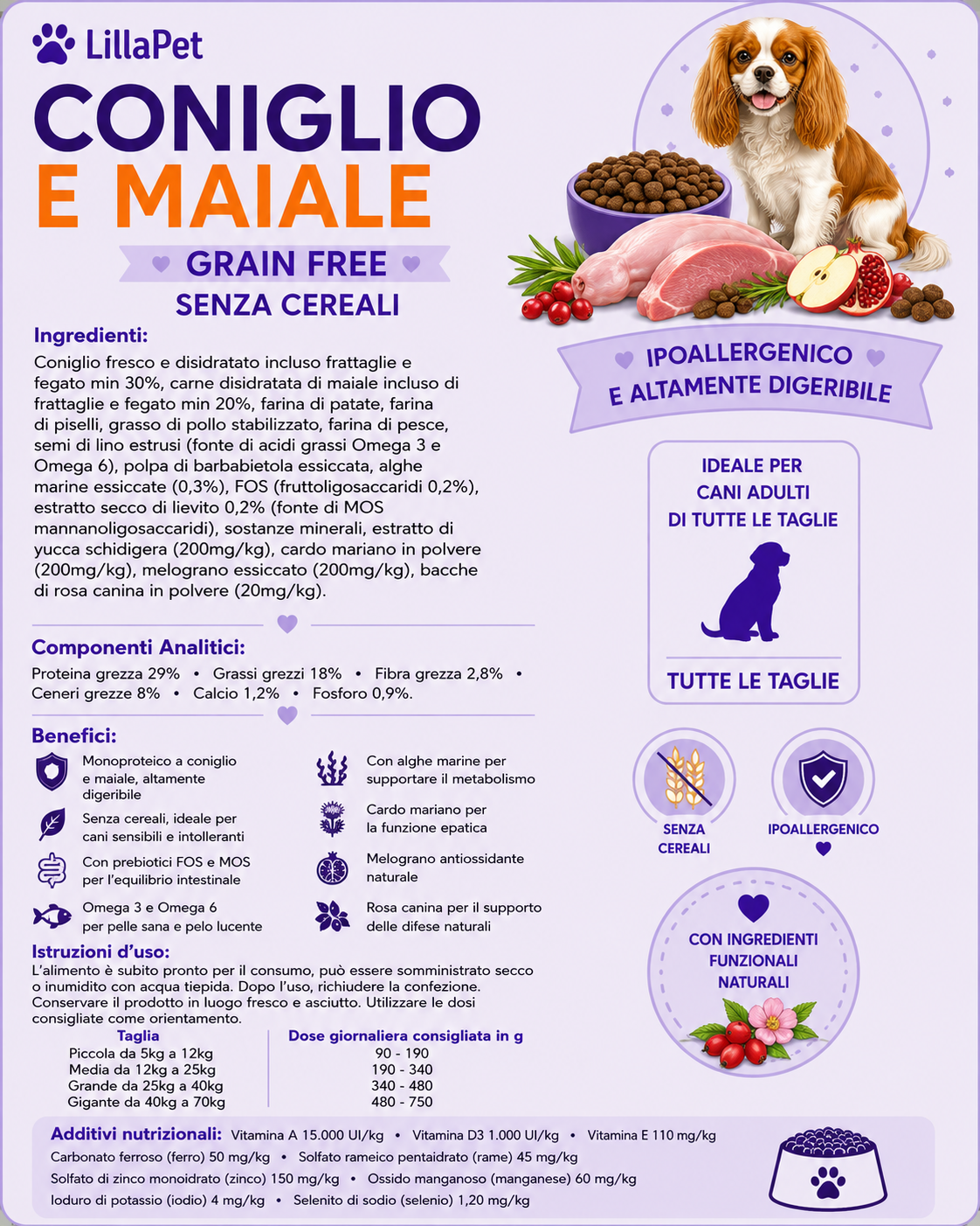 💜 LillaPet, Linea Grain Free - Nutrizione Senza Cereali per Cani 18 Varianti ➡️
