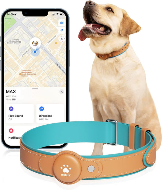 💜 LillaPet Smart Finder Premium Collare Intelligente Compatibile con Apple Find My Nessun canone mensile GPS (localizzatore incluso)